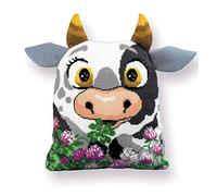 Riolis Ensemble Coussin de Point de Croix avec Dossier, Coton, Multicolore, 30 x 35 cm