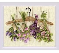 RIOLIS Herbes Kit Point de Croix Coton Multicolore 30 x 24 cm