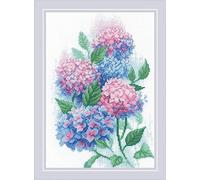 RIOLIS Kit de broderie au point de croix 2139 Graceful Hortensieas