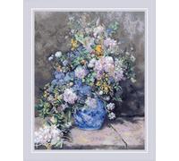 RIOLIS Kit de broderie au point de croix compté 2137 Bouquet printanier d'après la peinture de P. A. Renoir