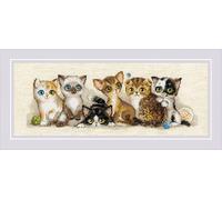 Riolis – Kit de broderie au point de croix compté 2180 – Chatons