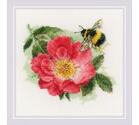 RIOLIS Kit de broderie au point de croix compté 2210 Motif bourdon en fourrure, Activité Manuelle Adulte