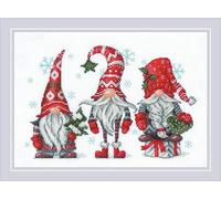 Riolis Kit de broderie au point de croix compté 30 x 22 cm - nains