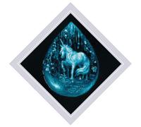 Riolis kit de broderie au point de croix "Larme de licorne", motif à compter, 20x20cm