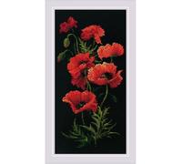 RIOLIS Kit de Broderie au Point de Croix Motif Coquelicots Multicolore