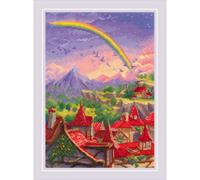 Riolis Kit de broderie au point de croix Motif vent occidental 21 x 30 cm