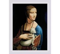RIOLIS - Kit de broderie au point de croix pour adultes - Motif Lady with an Ermine After L. da Vinci 2222 - Kit de broderie au point de croix pour débutants et avancés