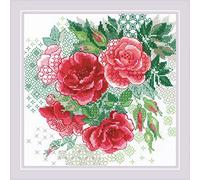 Riolis Kit de Broderie Blackwork, Multicolore, 20 x 20 cm