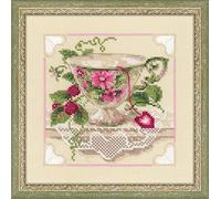 RIOLIS Kit de Point de Croix Motif Framboise thé