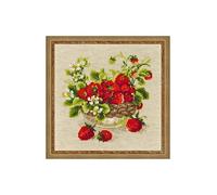 RIOLIS Kit de Point de Croix Motif Jardin de Fraises