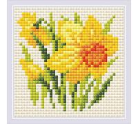 Riolis Kit mosaïque diamant Narcisse jaune
