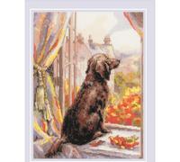 RIOLIS Let's go for a Walk! 2256 Kit de broderie au point de croix pour débutants et avancés, kit de broderie au point de croix pour adultes 17,8 x 24,1 cm