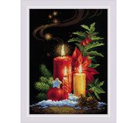 Riolis Point de Croix Set "Lumières de Noël", modèle à compter, 18x24cm
