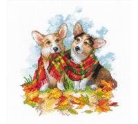 Riolis Point de Croix Set "Prêt pour l'Automne", Motif à compter, 25x25cm