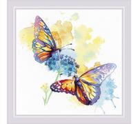 Riolis Point de Croix Set "Vol Coloré", modèle à compter, 30x30cm
