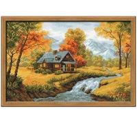 RIOLIS RI-1079 Kit de Broderie au Point de Croix Vue d'automne Multicolore