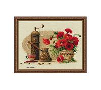 Riolis Kit de broderie au point de croix RI-1121 – Café multicolore