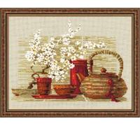 RIOLIS RI-1122 Thé Kit de Broderie au Point de Croix Multicolore 30 x 24 cm