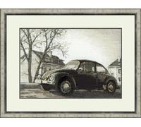 RIOLIS RI-1177 Kit de Broderie au Point de Croix Vintage Voiture Coccinelle Multicolore