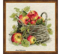 RIOLIS RI-1450 Panier de Pommes Kit de Broderie Multicolore