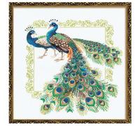 RIOLIS RI-767 Kit de Broderie au Point de Croix Paons Multicolore