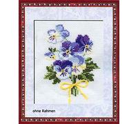 Riolis Kit de broderie au point de croix RI-792 Violettes multicolore