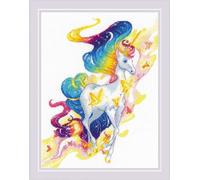 Riolis Set de point de croix "Licorne de conte de fées", modèle de comptage, 24x30cm