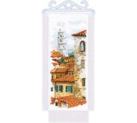 Riolis Set de point de croix "Toits de Pise", modèle de comptage, 15x31cm