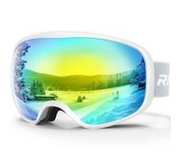 RIOROO Lunettes de Ski Masques Snowboard qualité supérieure pour Enfant 3 à 14 Ans pour Garçons et Filles100% OTG Protection UV Anti-Buée Coupe-Vent Ski Masques Snowboard-double lentille