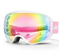 RIOROO Lunettes de Ski Masques Snowboard qualité supérieure pour Enfant 3 à 14 Ans pour Garçons et Filles100% OTG Protection UV Anti-Buée Coupe-Vent Ski Masques Snowboard-double lentille