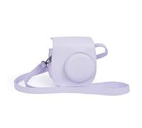 Riosin Housse pour Appareil Photo Fujifilm Instax Mini 12/11-Lilas Violet | Housse en Cuir PU Haute Qualité | Poche | Bandoulière Amovible et Réglable