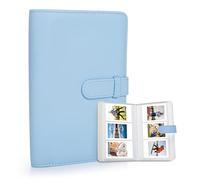 Riosin Mini album à 108 pochettes compatible avec Fujifilm Instax Mini, adapté pour Instax Mini 12/11/7+/9/Evo/40/99/Liplay, album photo de 5 x 7,6 cm pour cartes photo Canon Ivy 2 Kpop (bleu pastel)