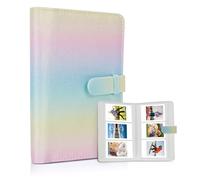 Riosin Mini album à 108 pochettes compatible avec Fujifilm Instax Mini, adapté pour Instax Mini 12/11/7+/9/Evo/40/99/Liplay, album photo de 5 x 7,6 cm pour cartes photo Canon Ivy 2 Kpop (arc-en-ciel