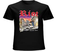 Riot V Thundersteel American Speed Metal Band Art Logo Unisex Tees Men's T Shirt Black M