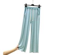 riou Pantalon d'été décontracté ample pour femme - Pantalon de travail décontracté ample - Couleur unie - Pour la plage quotidienne et le yoga, Vert menthe, XXL