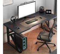 RiouPsithuric Bureau industriel à domicile - Bureau d'écriture moderne et simple pour ordinateur et jeu - Pour chambre à coucher, étude, travail - Table spacieuse de 100,3 x 61 cm (100 x 60 x 74 cm)