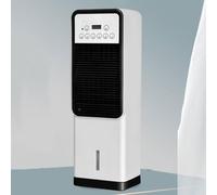 RiouPsithuric Refroidisseur d'air par évaporation, Ventilateur de Refroidissement Qui Souffle de l'air Froid pour la Chambre, Tour de Refroidissement Portable avec réservoir d'eau de 3 L, Blocs