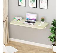 RiouPsithuric Table murale pliante peu encombrante - Bureau d'ordinateur pour bureau, buanderie, étude et chambre à coucher - Design compact pour les petits espaces, facile à installer