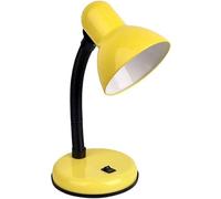 RiouPsithuric Vielseitige LED-Schreibtischlampe, augenschonendes Leselicht aus Metall mit flexiblem Hals für Zuhause, Büro, Schlafzimmer, Arbeitszimmer und Arbeit - gelbe Tischlampe für Komfort