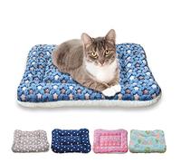 RIOUSSI Lit chaud pour lapin, cochon d'Inde pour petits animaux, lapins, chinchillas, hérissons, bébés, chats, furets, 47 x 35,6 cm, étoiles bleues