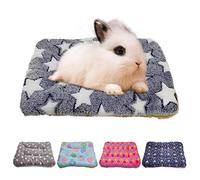 RIOUSSI Panier chaud pour lapin ou cochon d'Inde - Pour petits animaux, lapins, chinchillas, hérissons, bébés, chats, furets - 35,6 x 30,5 cm - Gris