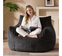 RIOVARM Pouf géant en Peluche Canapé Pouf surdimensionné Canapé de Sol pour se détendre Fauteuil d'appoint avec Mousse à mémoire de Forme Modèles pour Le Salon, la Chambre et Le Balcon