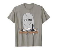 RIP 1400 Échecs ELO Classement du Joueur Cimetière Meme T-Shirt