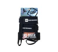 RIP Bodyboard - Paire de Leash Palmes - Fin Savers Black - Noir