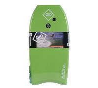 RIP Bodyboard - RIP Reactor EPS 40 + Flat Leash - 6 Combinaisons de Couleurs, CXLPE 4mm Deck,Crescent Tail, Stringer en Fibre, 50/50 Simple Rail - Livré avec plugIdéal pour débutant (Vert Blanc)