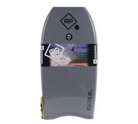 RIP Bodyboard - Ripper Stringer 44 + Flat Leash - 6 Combinaisons de Couleurs, CXLPE 4mm Deck,Crescent Tail, Stringer en Fibre, 50/50 Simple Rail - Livré avec plugIdéal pour débutant (Gris Bleu)