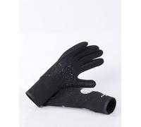 RIP CURL 2023 Flashbomb 3/2mm 5 Finger Glove WGL1CF -Black Glove Size - S