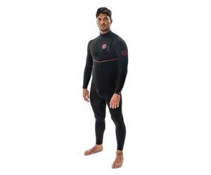 Rip Curl 2024 Hommes Flashbomb Fusion 4/3mm Zip Free Combinaison Néoprène 15PMFS - Black