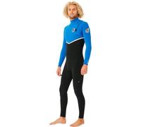 Rip Curl 2025 Hommes E-Bomb 3/2mm Zip Free Combinaison Néoprène WSMYRE - Black/Blue