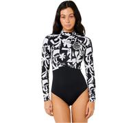 Rip Curl 2026 Femmes G-Bomb 1.5mm Manches Longues Back Zip Printemps Combinaison Néoprène 13ZWSP - Black/White